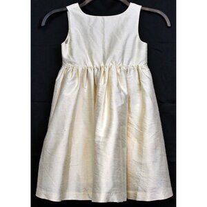 NEW 2007 Gymboree Beautiful Luxe Special Occasion Cream Ivory Silk Dress sz 4T